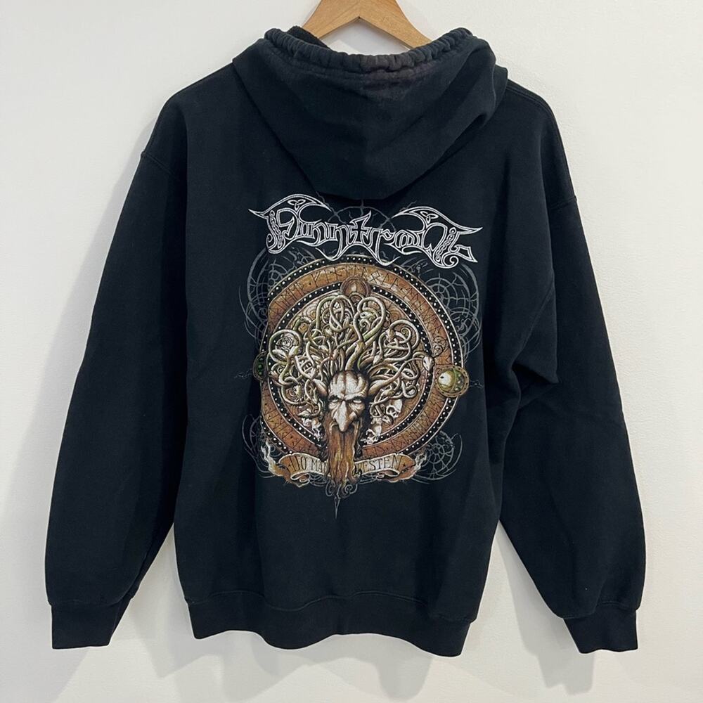 Finntroll Full‎ Zip Hooded Sweatshirt Medium Concert Grunge